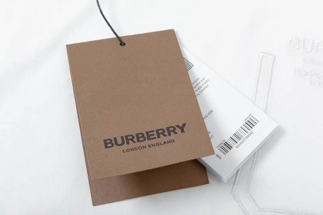 BURBERRY 🪡 Logo Classic ， Retro Same Style T 260 Versatile : White Size：XS~L